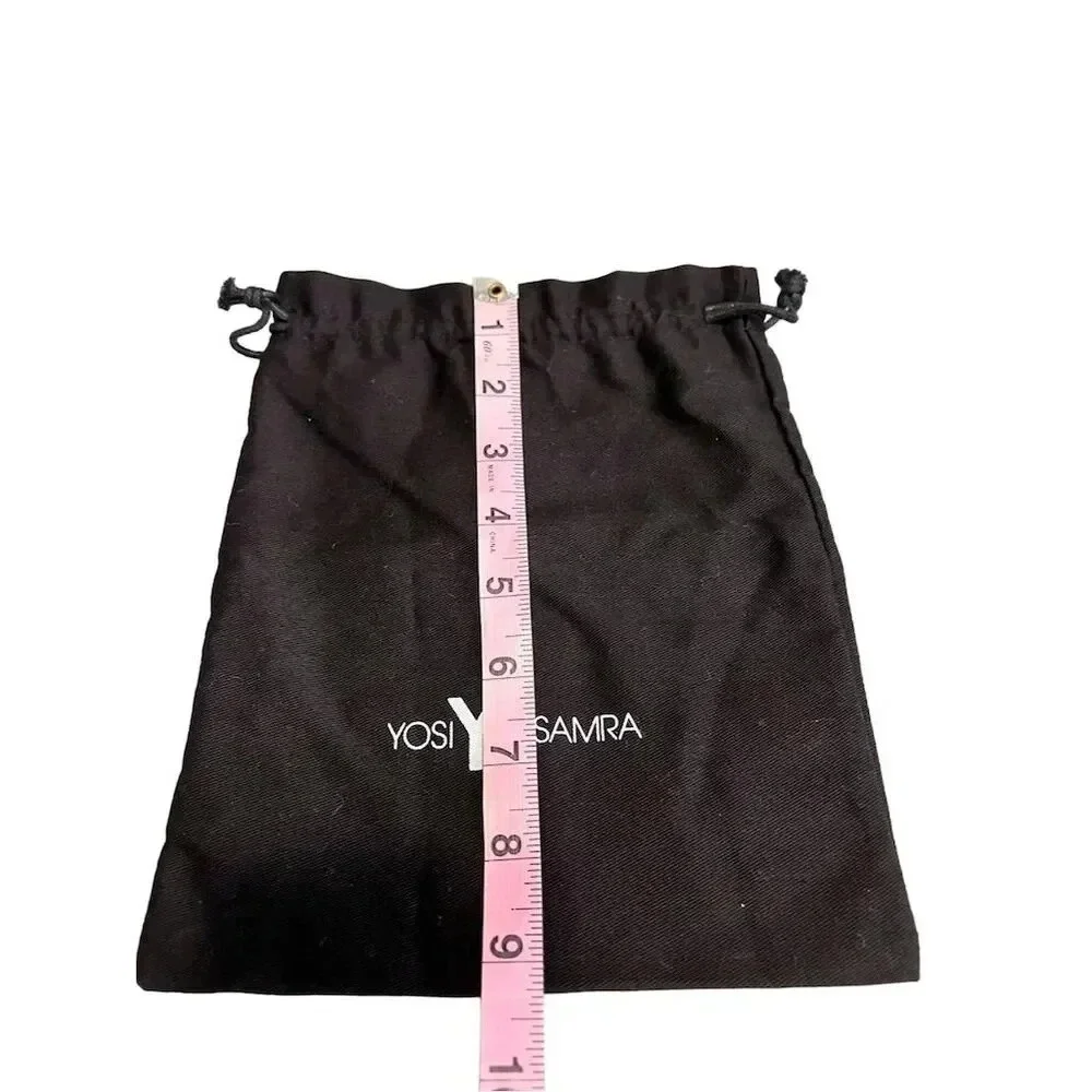 Yosi Samra‎ Unisex Black Dustbag with Drawstring Closure 9